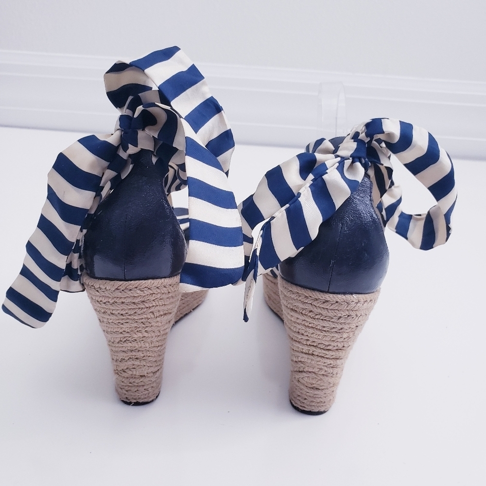 UGG Lucianna Stripe Wedge Sandal Heel Resort - Picture 7 of 9